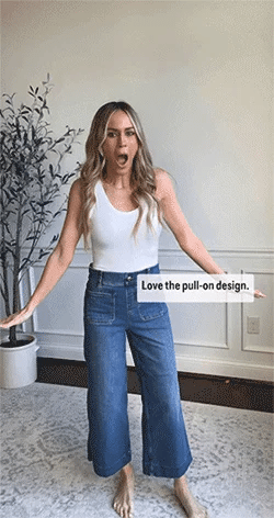 Penelope™ - Jeans gamba ampia